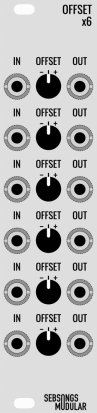 Eurorack Module OFFSET x6 from Sebsongs Modular