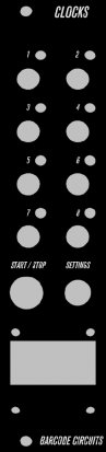 Eurorack Module Clocks from Barcode Circuits