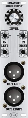 Eurorack Module XLR Balanced Stereo Output from L-1