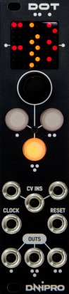 Eurorack Module DOT (black panel) from Dnipro modular