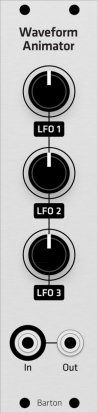 Eurorack Module Barton Waveform Animator (Grayscale panel) from Grayscale