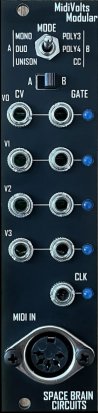 Eurorack Module MidiVolts Modular Space Brain Circuits from Other/unknown