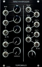 Eurorack Module Triple Wave Folder (Barcode Panel 2017) from Toppobrillo