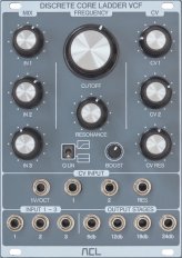 Eurorack Module Discrete Core Ladder VCF from ACL