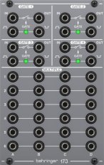 SYSTEM 100 173 QUAD SIGNAL GATE/ PATCH BAY