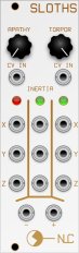 Eurorack Module Triple Sloth white panel from Nonlinearcircuits