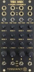 Eurorack Module TEX MIX - 4 Mono Channels from Tesseract Modular