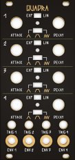 Quadra Black & Gold Panel