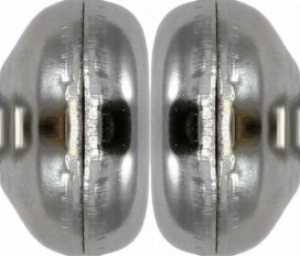 1/4" Right Angle Flat Plug Top Back to Back