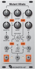 Eurorack Module Mutant Hihats (Original) from Hexinverter Électronique