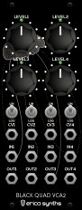 Eurorack Module Black Quad VCA2 from Erica Synths