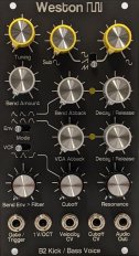 Eurorack Module B2 Kick Drum / Bass Voice from Weston Precision Audio