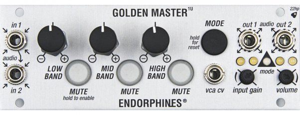 Eurorack Module Golden Master 1U (silver) from Endorphin.es