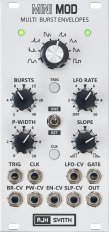 Eurorack Module Multi Burst Envelopes (silver & black panels) from AJH Synth