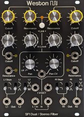 Eurorack Module SF1 Dual / Stereo Filter from Weston Precision Audio