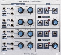 Eurorack Module Quad Function & Trigger Source from Sputnik Modular