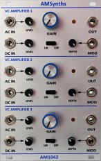 Eurorack Module AM1042 Triple VCA from AMSynths