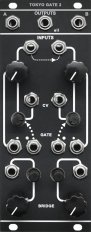 Eurorack Module Dual Low Pass Gate MODEL TOKYO GATE 2 from Tokyo Tape Music Center