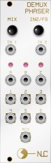 Eurorack Module Demux Phaser white panel from Nonlinearcircuits
