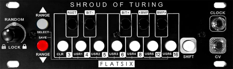 Eurorack Module Shroud Of Turing (Black) from FlatSix Modular