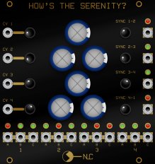 Eurorack Module Hows the Serenity (black panel) from Nonlinearcircuits