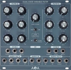 Eurorack Module Dual SVF12 dB State Variable Filter VCF from Aqa Elektrix